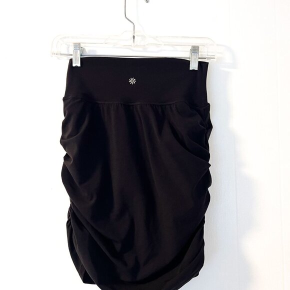 Athleta Transcend Skort Black Biker shorts with pockets Excellent Condition - Picture 8 of 14